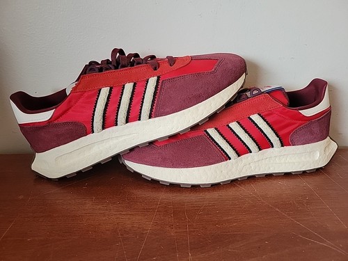 Adidas Retropy E5 Low Top Running Shoes Red White Mens Size 12 - Picture 17 of 20