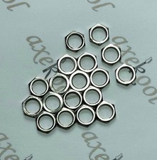 CTS Pot Nuts & Switchcraft Jack Socket Nuts x 4, Nickel 3/8" USA Thread.