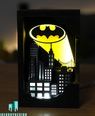 Batman Bat-Signal LED Leuchtbox - DC Fan-Art Kunstwerk