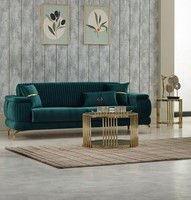 Luxus Dreisitzer Sofa Stoffsofa Polstersofa GrüN Couch 3 Sitzer Couchen