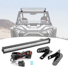 Roof 32" Straight Light Bar Brackets For Polaris RZR Pro XP Turbo R Pro S 20-25