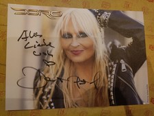 Doro Pesch original Autogramm Autogrammkarte