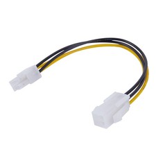 4 Pcs 20CM/8Inch 12V 4 Pin Male to 4 Pin P4 Female CPU Supply Extension1257