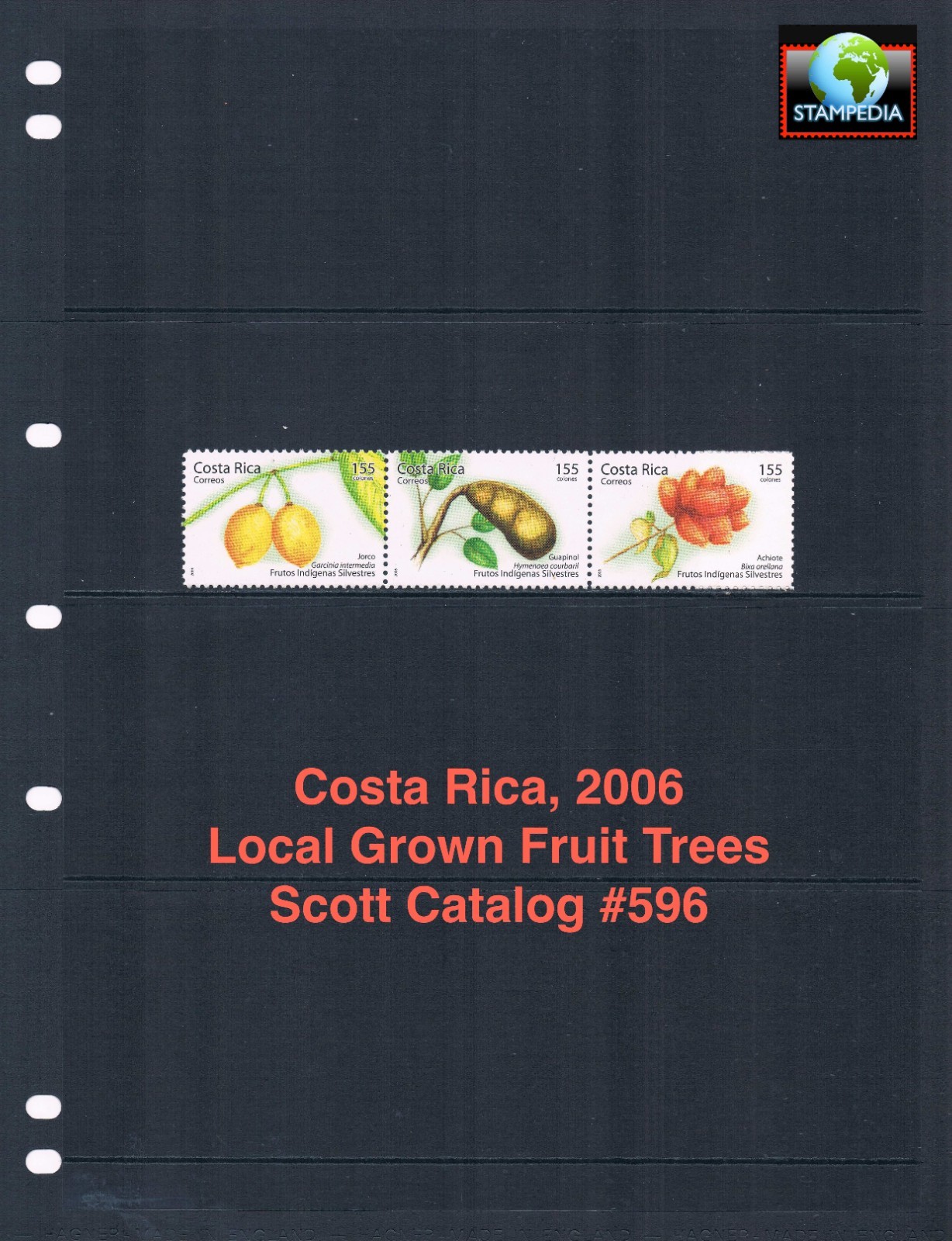 $13.00 Scott Value - 2006 COSTA RICA Fruit Trees scarcer CV MNH NH UMM