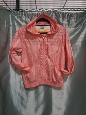 NIKE Peach Hooded Windbreaker Wind Breaker Ladies Med 8-10