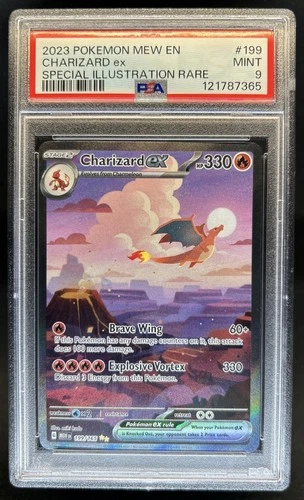 2023 Pokemon SV 151 Charizard ex #199/165 PSA 9
