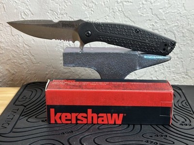 Kershaw Burst 1970ST Assisted Opening 3'' 8Cr13MoV Stonewash Serrated New