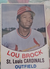 Hostess Vintage 1977 Lou Brock #32 St. Louis Cardinals MLB Baseball Base Set