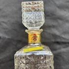 RARE VINTAGE THATCHER GLASS WHISKEY DECANTER WITH CORK STOPPER  4 ROSES PLCB TAG — photo 3