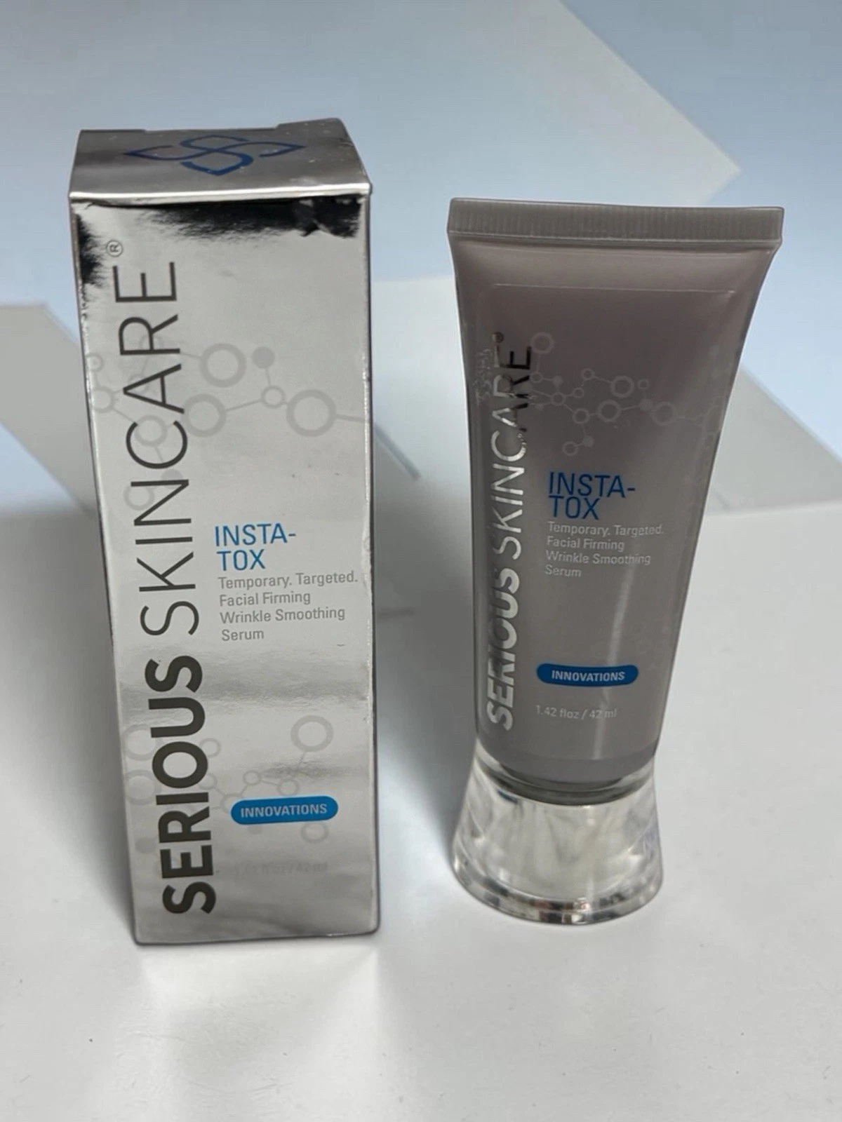 NIB~ Serious Skincare Insta-Tox Wrinkle Facial Serum 1.4 fl oz Smoothing