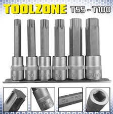 TORX BIT Sockets Extra Large & Long Star Keys T55 T60 T70 T80 T90 T100 TX Trx HD