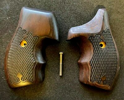 J Frame Grips fits most Smith Wesson S&W ROSEWOOD 38/357 XL Half Wrap J Frame+