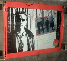 SEX PISTOLS original Warner Brothers ROLLED promo poster NEVER MIND THE BOLLOCKS