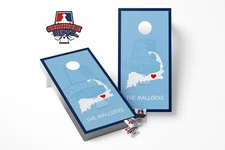 Custom Personalized Cape Cod Cornhole Board Vinyl Wrap Laminated Sticker Decal