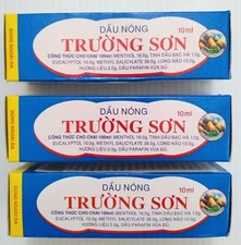 3X Bottles Dầu Nóng Trường Sơn Vietnamese Heat Oil