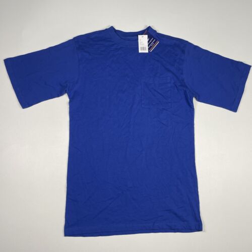 Champion Shirt Men’s Large Tall LT Blue Short Sleeve Pocket Tee NEW