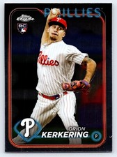 2024 Topps Chrome Base #180 Orion Kerkering  - Philadelphia Phillies