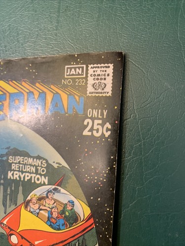 Superman #232 Giant Sized G-78 1st App Lyla Lerrol Curt Swan 1971 DC Comics RARE - Picture 6 of 9