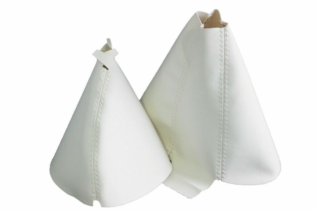 靴 maripirorin White Real Leather Manual & E-Brake Boot SET For 90-96