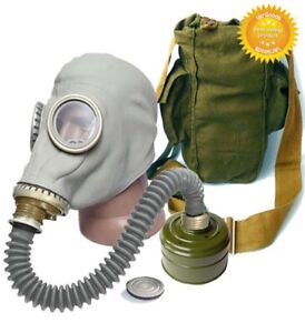 4 Extra Large Soviet Russian Military Gas mask GP-5 New FULL SET Gray Size