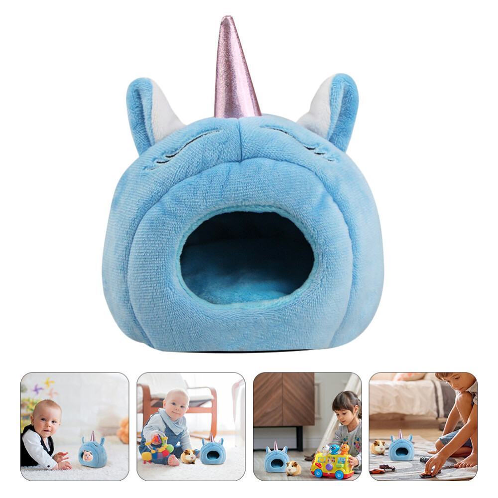 Short Plush Hamster Nest Bunny Warm Bed Hatbitat Guinea Pig Cages eBay
