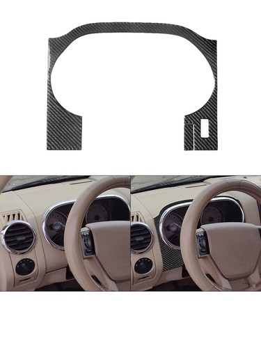 For 2008-2010 Ford Explorer Sport Trac Carbon Fiber Interior Full Set Cover Trim - Picture 2 of 22