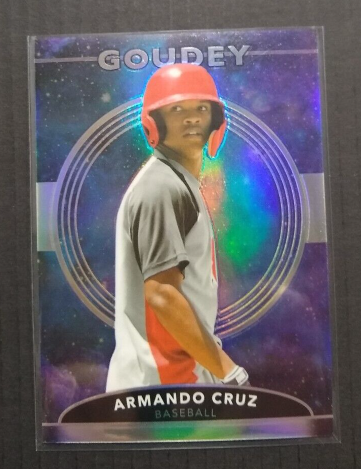 2022 UD Goodwin Champions Armando Cruz Goudey #ed 110/199 Cosmic