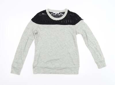 Glamous Damen grau Acrylmischung Pullover Größe 12