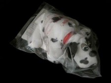 VINTAGE 1986 SMALL 8" TONKA POUND PUPPIES DALMATIAN WHITE WITH BLACK SPOTS NIP