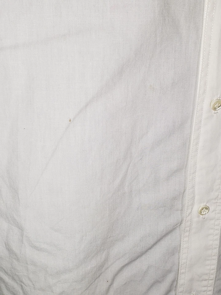 Camisa de vestir blanca Armani Jeans para hombre hecha en EE. UU. talla pequeña Foto 2 de 4