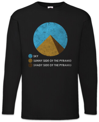 Chart Pyramid Langarm T-Shirt Fun Nerd Teacher Professor Diagram Scientist