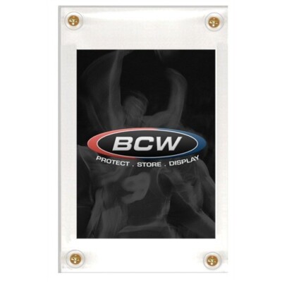 Lot of 100 BCW 4-Screw NON-RECESSED Baseball Trading Card Screwdown Holders