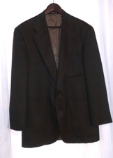 MENS NICE EVAN PICONE SHEPHERDS PLAID WOOL SPORT COAT JACKET 40R