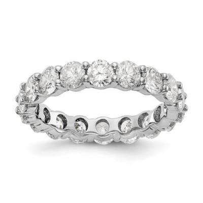 Eternity Ring aus 14 Karat Weißgold mit runden Diamanten 4,00ct Größe 8 Geschenk