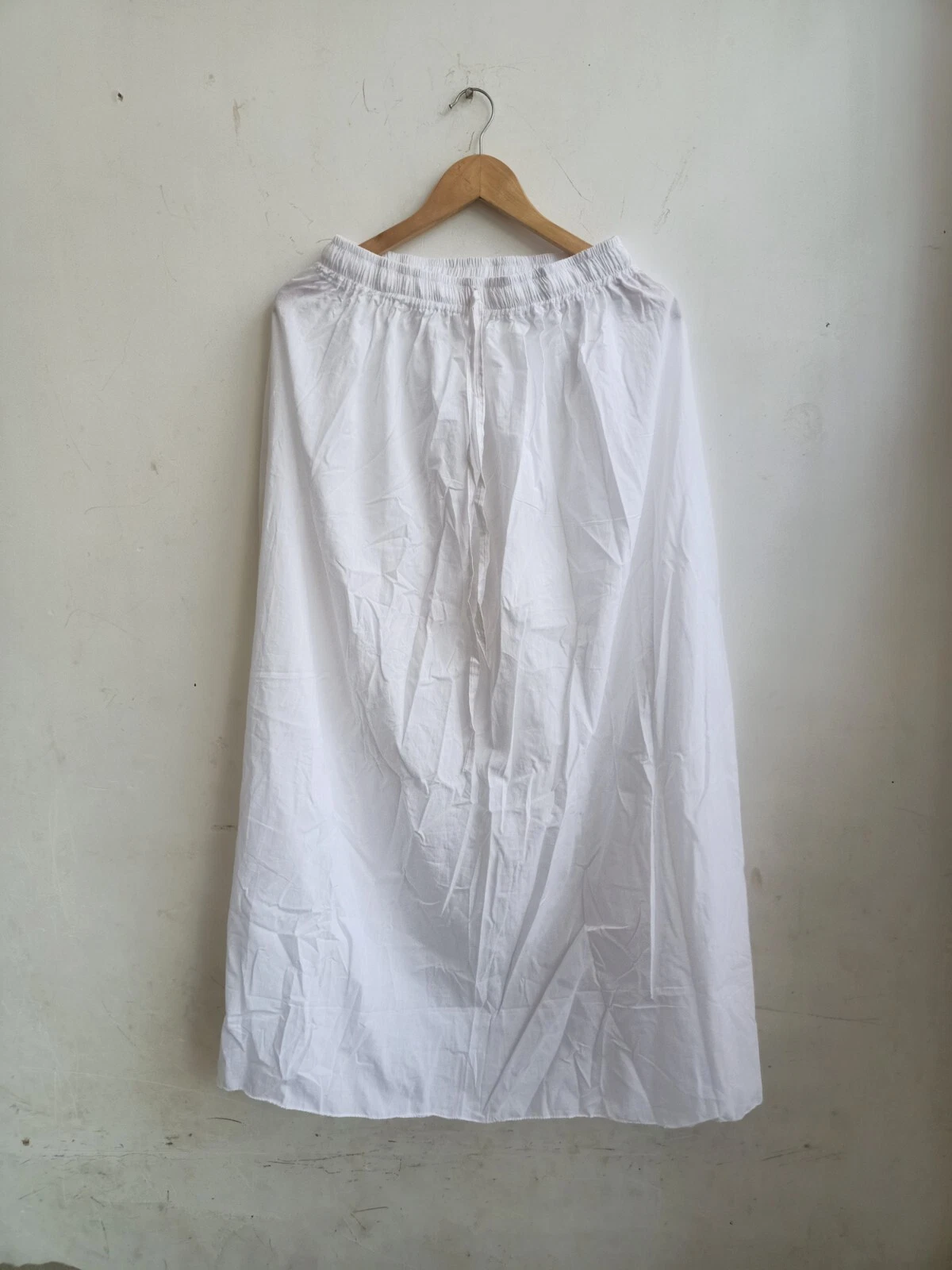 Indian White Solid Plain Skirt Cotton Girls Skirt Long Skirt Free Size Beachwear
