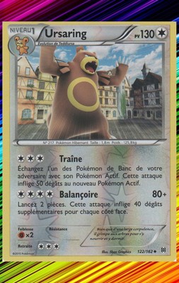 Ursaring Reverse - XY8:Impulsion Turbo - 122/162 - Neue Französische Pokemon Karte