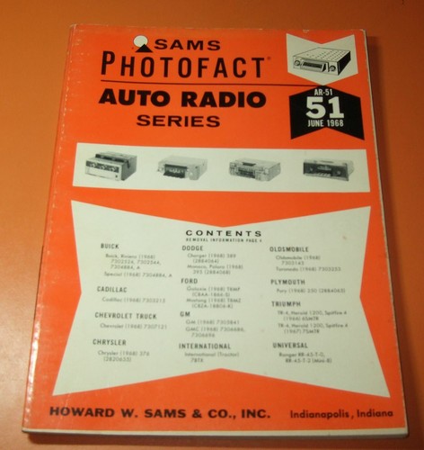 Sams Photofact Radio samochodowe Seria AR- Radio tranzystorowe Serwis TSM- Instrukcja U-PICK - Zdjęcie 85 z 378
