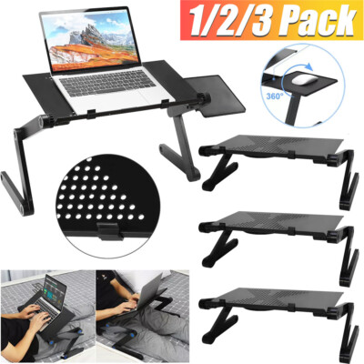 360° Adjustable Laptop Table Stand Lap Sofa Bed Tray Foldable PC Notebook Desk
