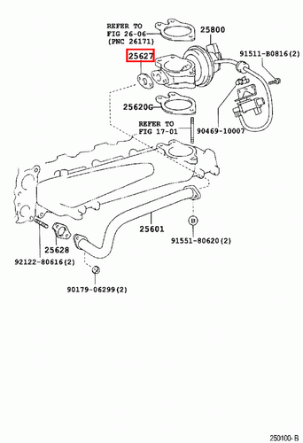 Genuine Toyota Prado 150 120 90 Series KDJ 1KD 3.0 Diesel EGR Valve Gasket - Picture 6 of 20
