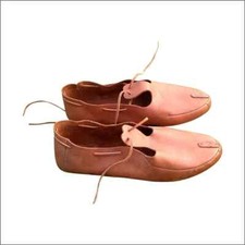 Roman leather lace shoes pair Leather lace fasten shoes footwear pair new