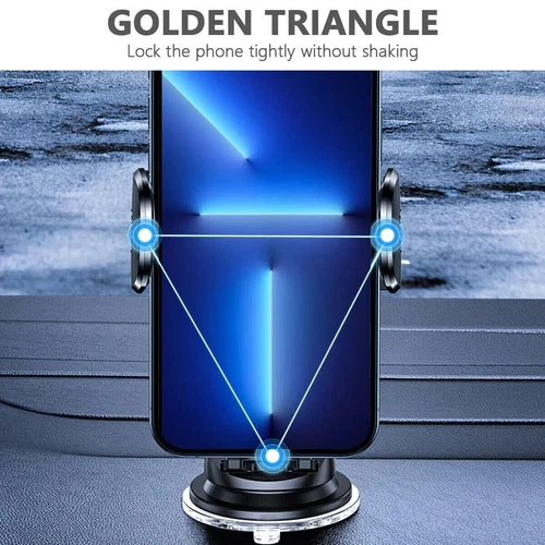 Car Phone Holder Dashboard Windshield Phone Mount Universal for iPhone Samsung - Picture 6 of 12