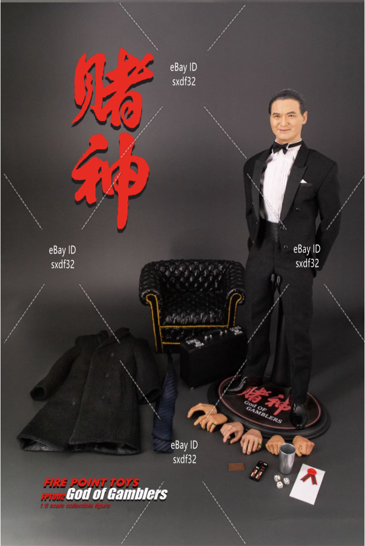 1/6 Fire Point Toys FPT002 Male Chow Yun Fat God Of Gamblers Model