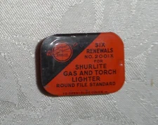 Vintage Shurlite Flint Tin