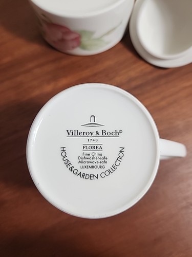 Villeroy & Boch Florea Creamer and Sugar - Picture 9 of 9