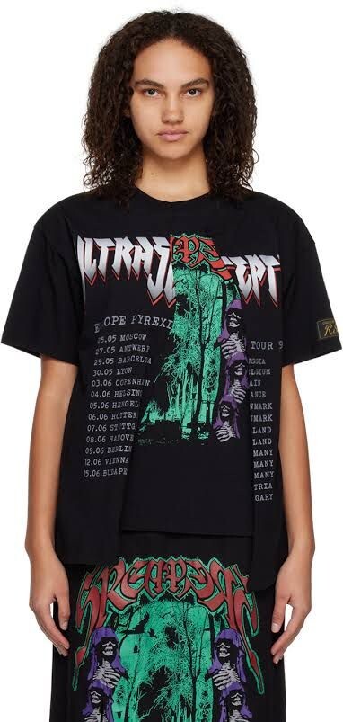 Raf Simons Black Doubled Ultrascept T-Shirt | eBay