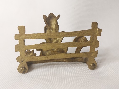Vintage Small Brass Pixie / Imp Letter Holder - Picture 3 of 7