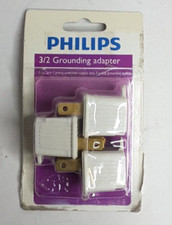 Philips 2-Prong to 3-Prong Polarized Grounding AC Power Plug Adapter