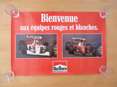 Formel 1 Plakat Monaco 1993 F1 Grand Prix Ferrari McLaren Poster Senna Prost