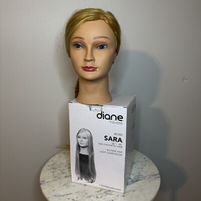 Diane by Fromm ''Sara'' 26-28  Synthetic Hair Blonde Mannequin Head Light