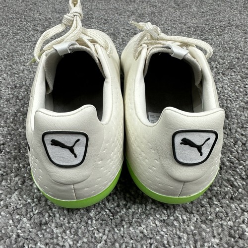 Botines de fútbol Puma King Platinum 21 veganos FG marfil verde brillante resplandor talla 8 106675 - Imagen 14 de 19